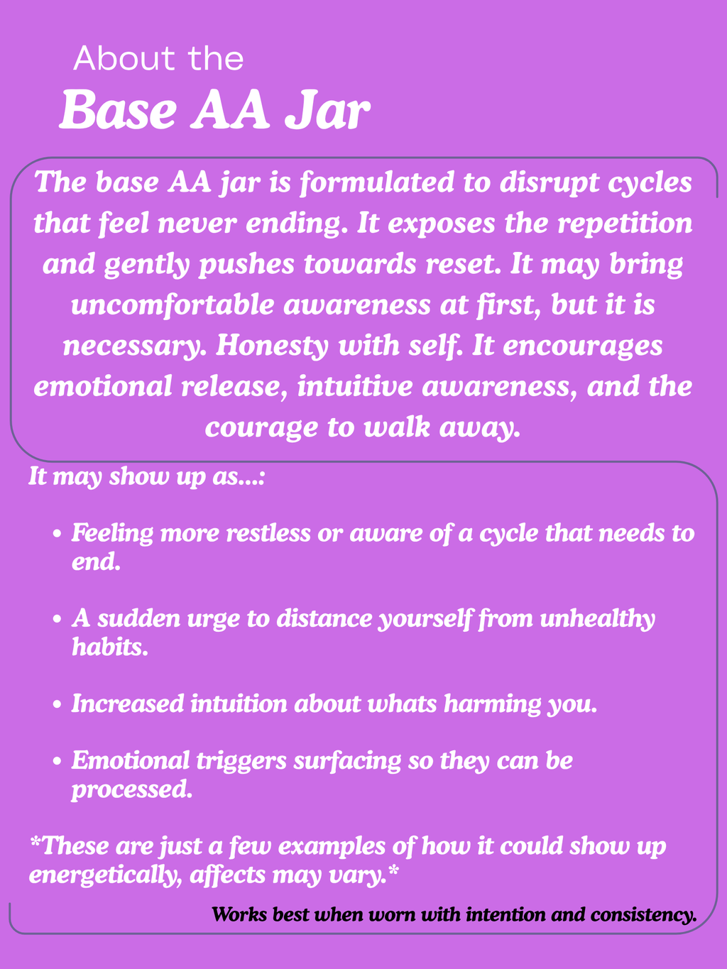 AA Intention Jar